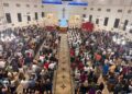 Festividade de Santa Rita de Cássia e São Sebastião encerra com procissão, missa e quermesse em Presidente Olegário